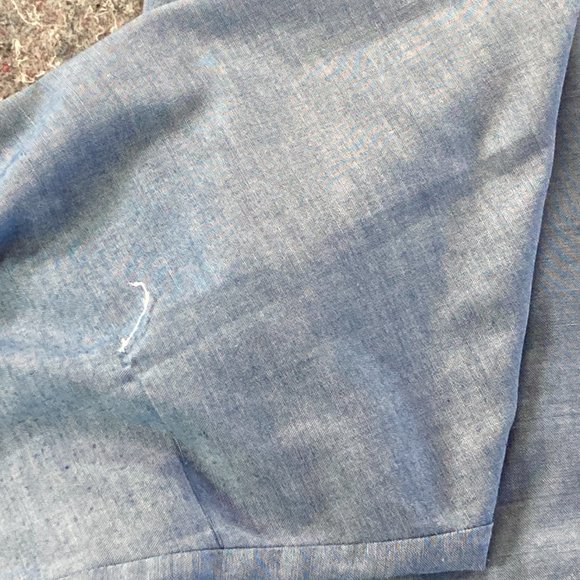 Dickies Button Down Shirt Mens Adult 17-17.5" Sleeve 34/35 Blue Long Sleeve USA - Picture 15 of 15